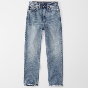 Abercrombie Ultra High Rise Ankle Straight Jean